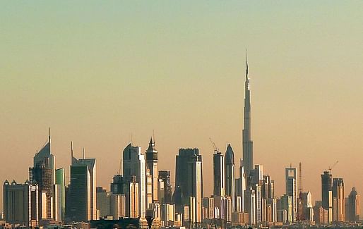 Dubai skyline in 2010. Once completed, the emirate's new Burj 2020 tower will steal the title of 'World's Tallest Office Tower' from New York's One World Trade Center. The height of Burj 2020 has not been announced yet. (Photo: Jan Michael Pfeiffer; Image via Wikipedia)