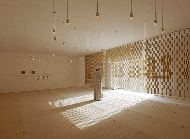 Islamic Cemetery: Prayer room. Photo: AKAA / Marc Lins