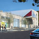 Rendering of the new UC Berkeley Art Museum and Pacific Film Archive (BAM/PFA), designed by Diller Scofidio + Renfro. View of the Center Street façade, including main entrance. Courtesy of the Regents of University of California.