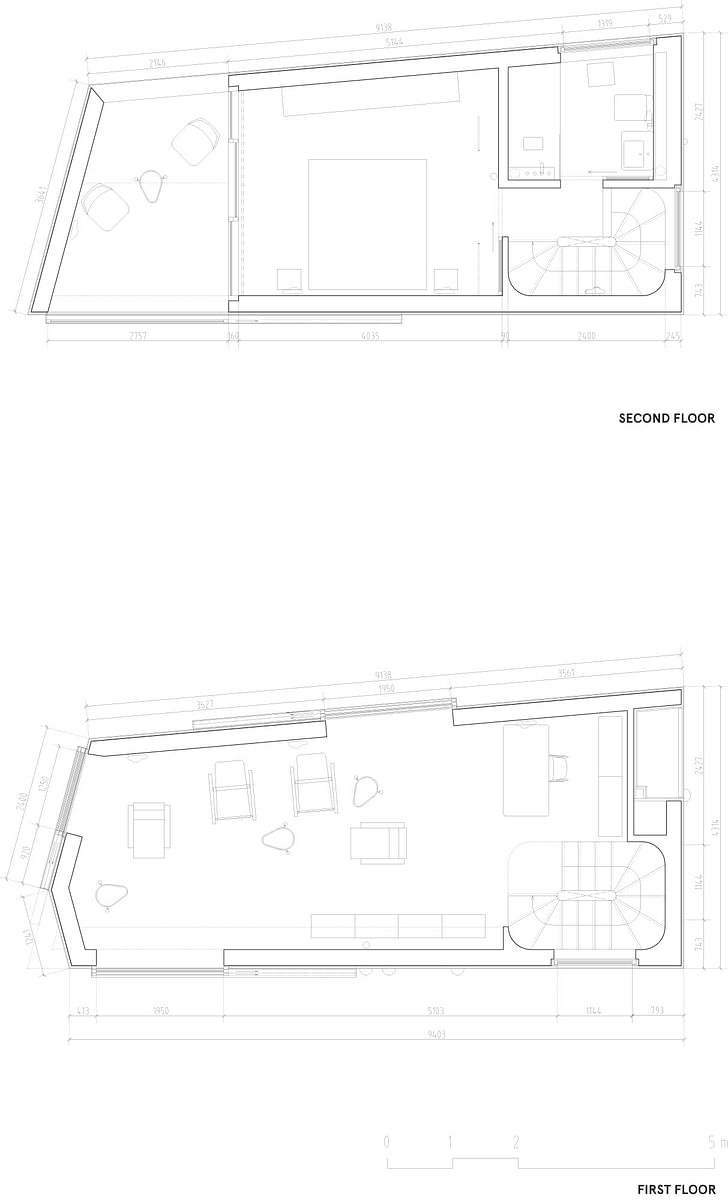 Floor plan +1 & +2, courtesy of Wiel Arets Architects (WAA)