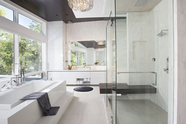 Master Bathroom - Residential Interior Design Project in Canada by DKOR Interiors