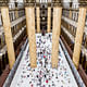 Snarkitecture's BEACH installation at the National Building Museum. Photo by Noah Kalina.