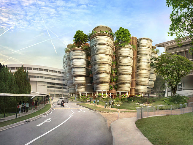 Heatherwick Studio - Learning Hub, Nanyang Technological University, Singapore, 2011–14. Rendering: Heatherwick Studio.