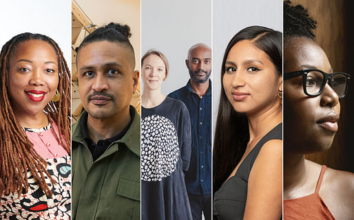 2024 USA Fellows, Architecture & Design Category: Ifeoma Ebo, DK Osseo-Asare, AD-WO, Selina Martinez, and Maya Bird-Murphy (from left to right). Images courtesy of United States Artists.