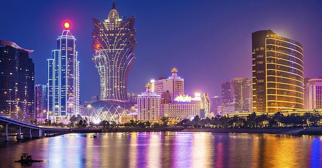 Macau's skyline (via cnbc.com)
