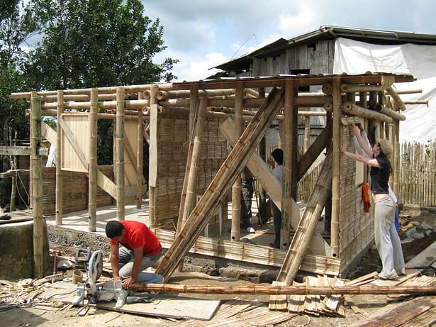 Sto. Domingo Bamboo House structure