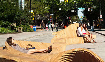 Have a seat at the "Urban Reef" installation in downtown Vancouver, Canada