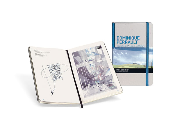 The Dominique Perrault notebook, one of the newest additions to the Moleskine® IPA collection.