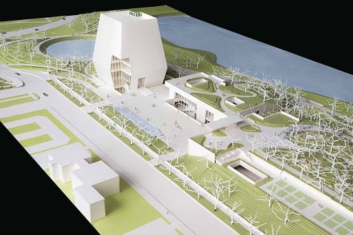 Model of the Obama Presidential Library