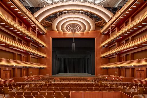 Steinmetz Hall, Dr. Phillips Performing Arts Center by Ann Kale Associates was a winner in the Cultural Building Lighting Design in the 2023 LIT Lighting Design Awards. Ciro Coelho Photography.