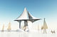 rendering of Minimal Surface Pavilion via deli