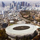 Bird's eye view of the proposed Tokyo Olympic Stadium (Image: MenoMenoPiu Architects & FHF Architectes)