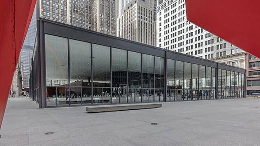 Design Award of Excellence: Chicago Federal Plaza United States Post Office, Chicago, IL, Ludwig Mies van der Rohe, 1963-74. Photo © Lee Bey. 