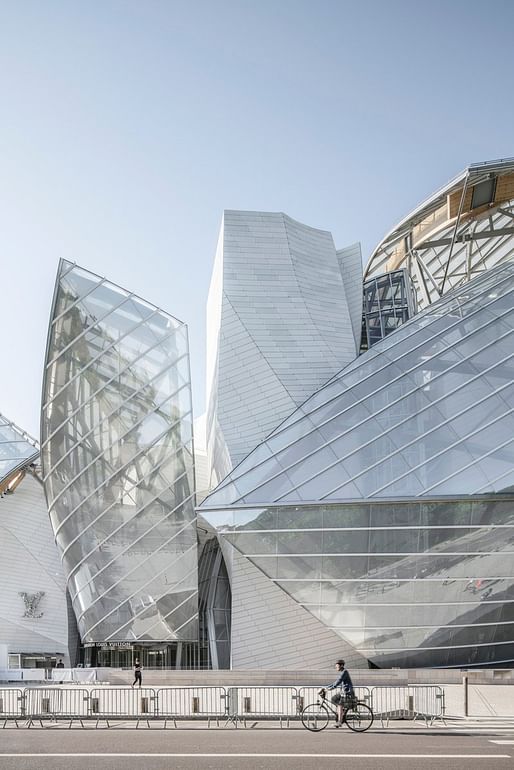 #MyFLV contest finalist image of Frank Gehry’s Fondation Louis Vuitton Building, located in Paris, FR. Image: Yi-Hsien Lee.