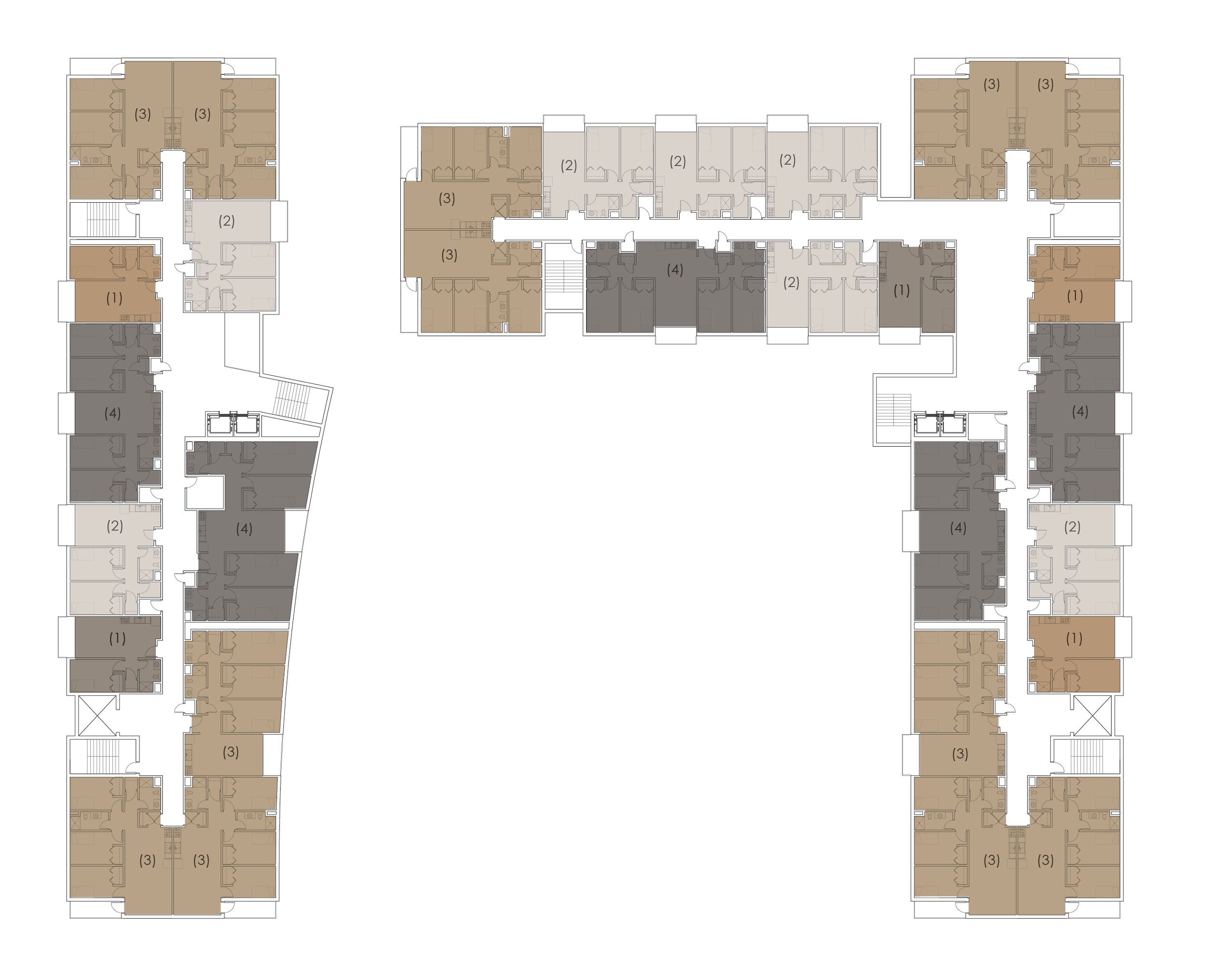 Typical floor plan layout