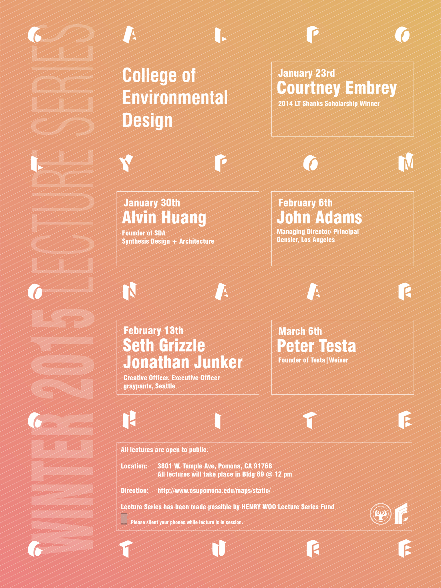Get Lectured Cal Poly Pomona, Winter '15 News Archinect