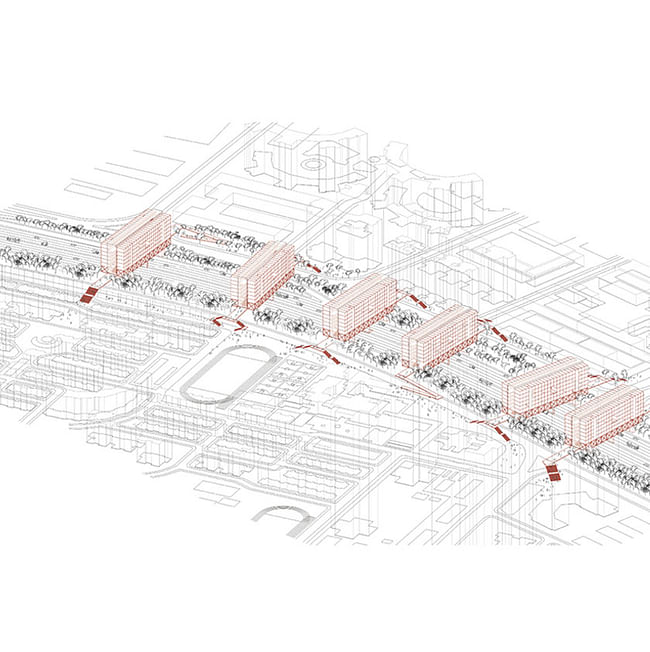 Platform bridge (Image: FangCheng Architects)