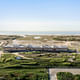 nARCHITECTS. Jones Beach Energy & Research Center. 2018-20. Aerial view looking South East. Photograph by Michael Moran