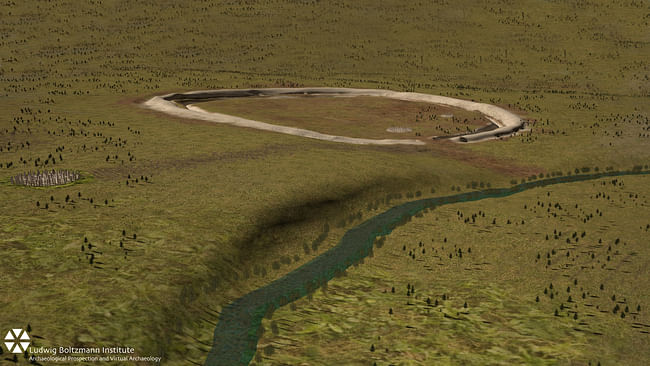Rendering of the standing stones (photo courtesy The Stonehenge Hidden Landscapes Project)