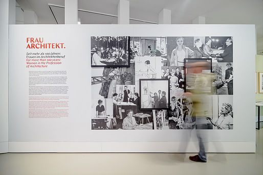 “Frau Architekt: Over 100 years of Women in Architecture” exhibition at DAM. Photo: Moritz Bernoully.