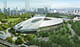 Zaha Hadid's original design for the Tokyo Stadium vs Kengo Kuma's design.
