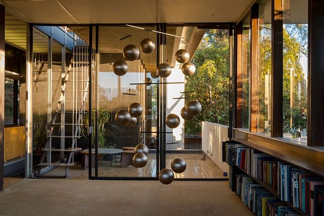 Architectones intervention at the Neutra VDL House. Image via sites.moca.org.