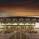 Night view of Manila's new mega arena, designed by Populous (Image courtesy of Populous)