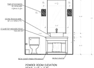 Powder Room Elevation 