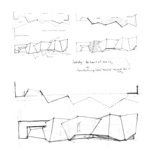 Initial form finding sketches