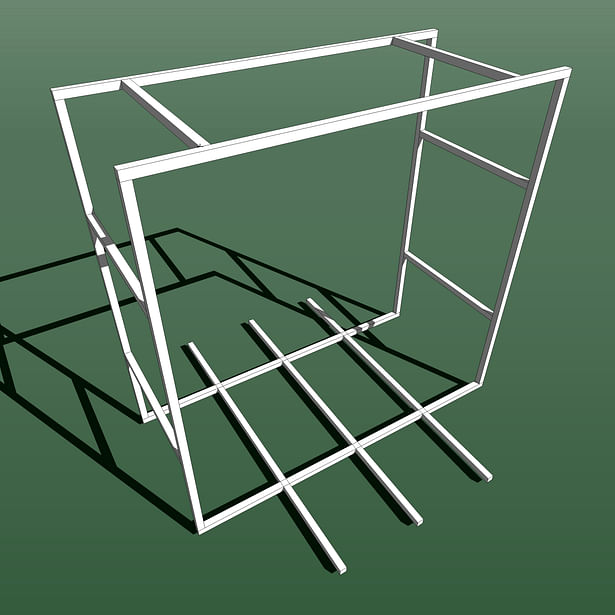 sketch up model for steel frame