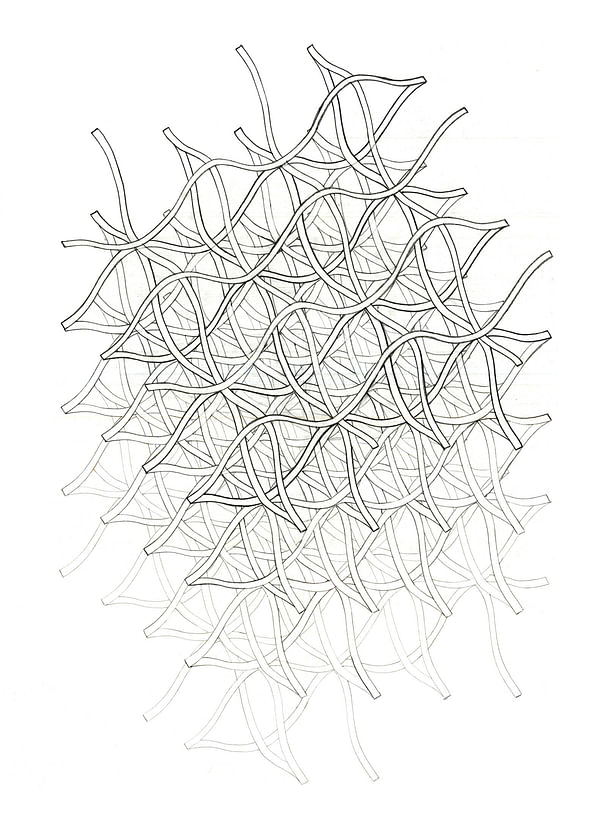 Axonometric of sine waves