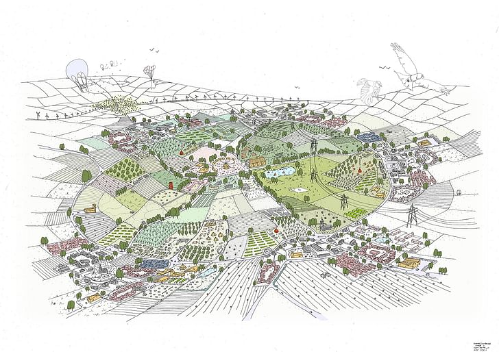Village cluster drawing. Image courtesy of VeloCity.