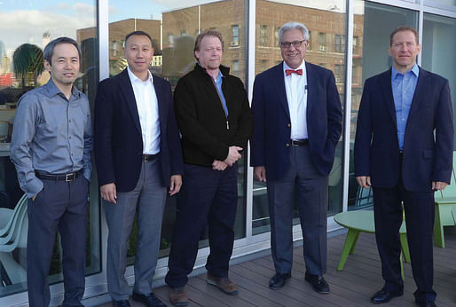 From left to right: Kenji Suzuki, AIA; Ricky Liu, AIA, LEED AP; Paul Albert, AIA; John di Domenico, AIA, LEED AP; Andrew Berger, AIA, ASLA