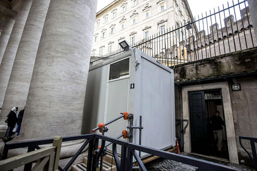 The Vatican recently opened free public bathing facilities in St. Peter's Square. Credit: EPA via the NY Post