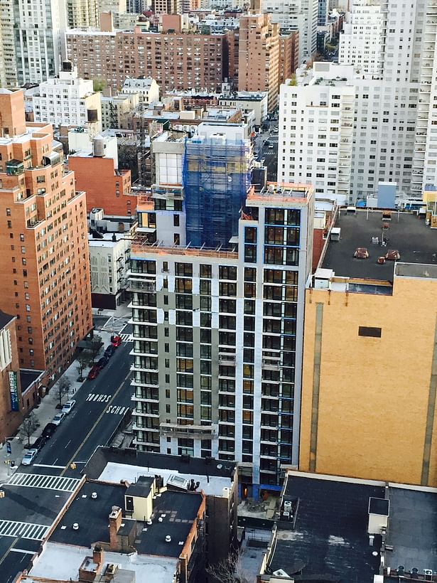 Aerial photo from a building on 72nd street