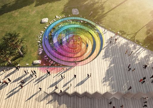 “The Rainbow Serpent”, a submission to the Land Art Generator Initiative (LAGI) 2018 Competition for Melbourne. TEAM: Arthur Stefenbergs, Lucian Racovitan, Keith Mc Geough, Ovidiu Munteanu. TEAM LOCATION: Sydney, Australia. ENERGY TECHNOLOGIES: luminesce