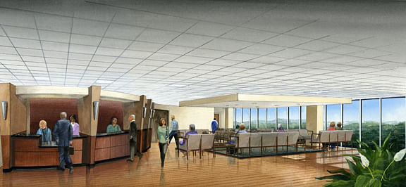 Interior hospital rendering, Atlanta, GA