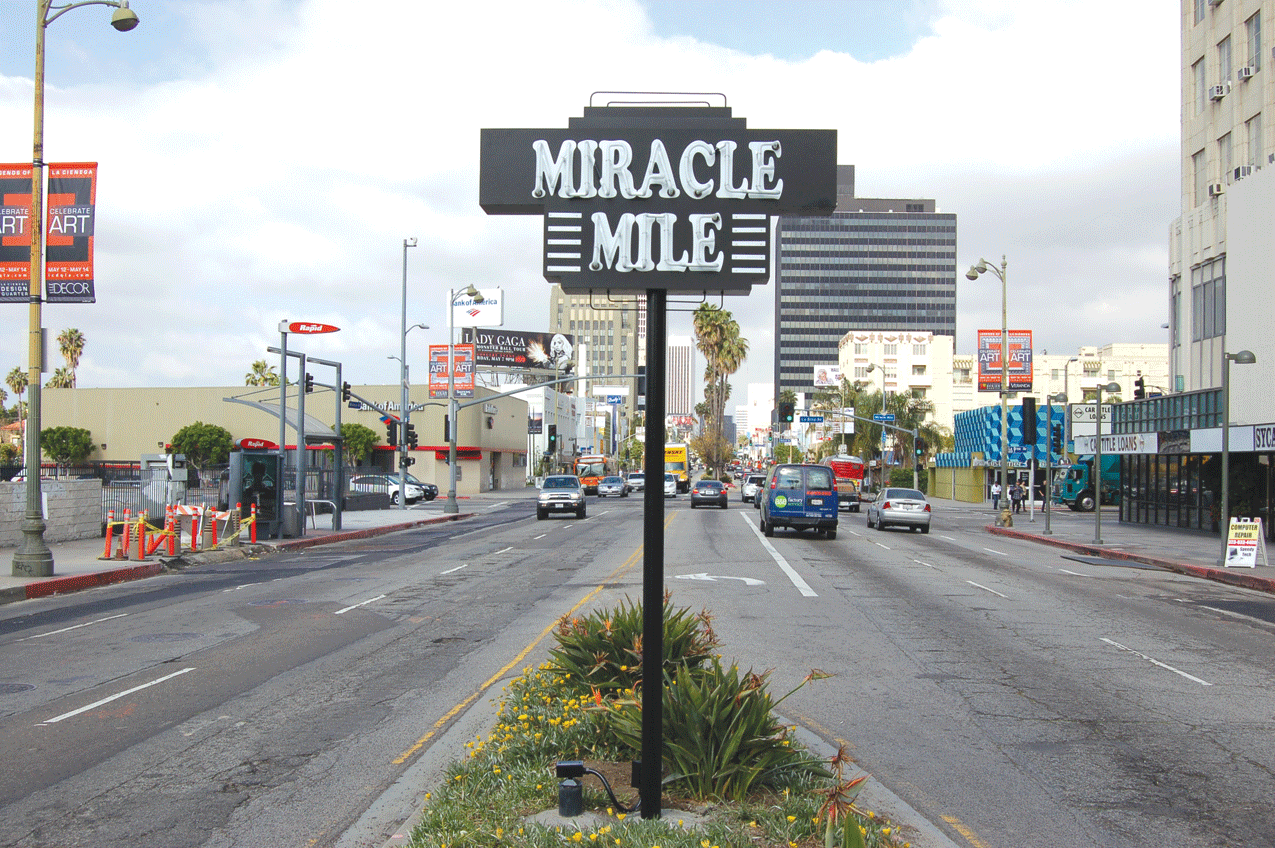 It's about the journey, not the destination? Wilshire Boulevard's historic Miracle Mile (photo via beverlypress.com)