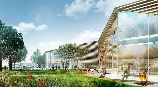 Rendering of the new Karlshamn Cultural Center and Library (Image: schmidt hammer lassen architects)