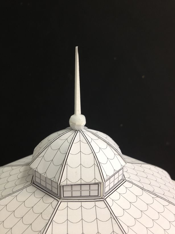 Physical model: top of Orangerie dome