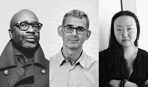 (From left) 2023 Isamu Noguchi Award winners Theaster Gates, Edmund de Waal, and Hanya Yanagihara. Credit: Rankin Photography (Gates), Tom Jamieson (de Waal), and Jenny Westerhof (Yanagihara).