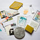 Time capsule contents compiled to mark the groundbreaking for Maggie's Barts. Photo courtesy of Steven Holl Architects. 
