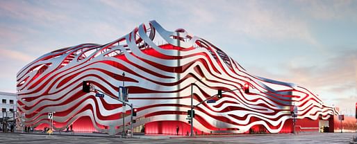 ​Wheeeeeeeee! The Petersen Automotive Museum on Wilshire Boulevard.