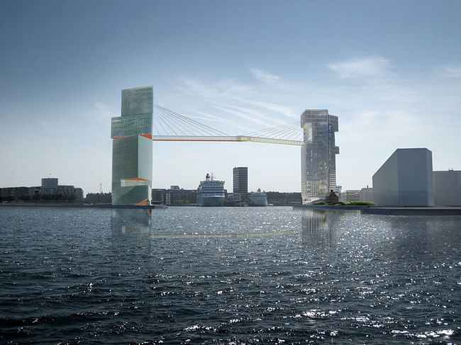 A daytime rendering of the towers (via Steven Holl Architects).