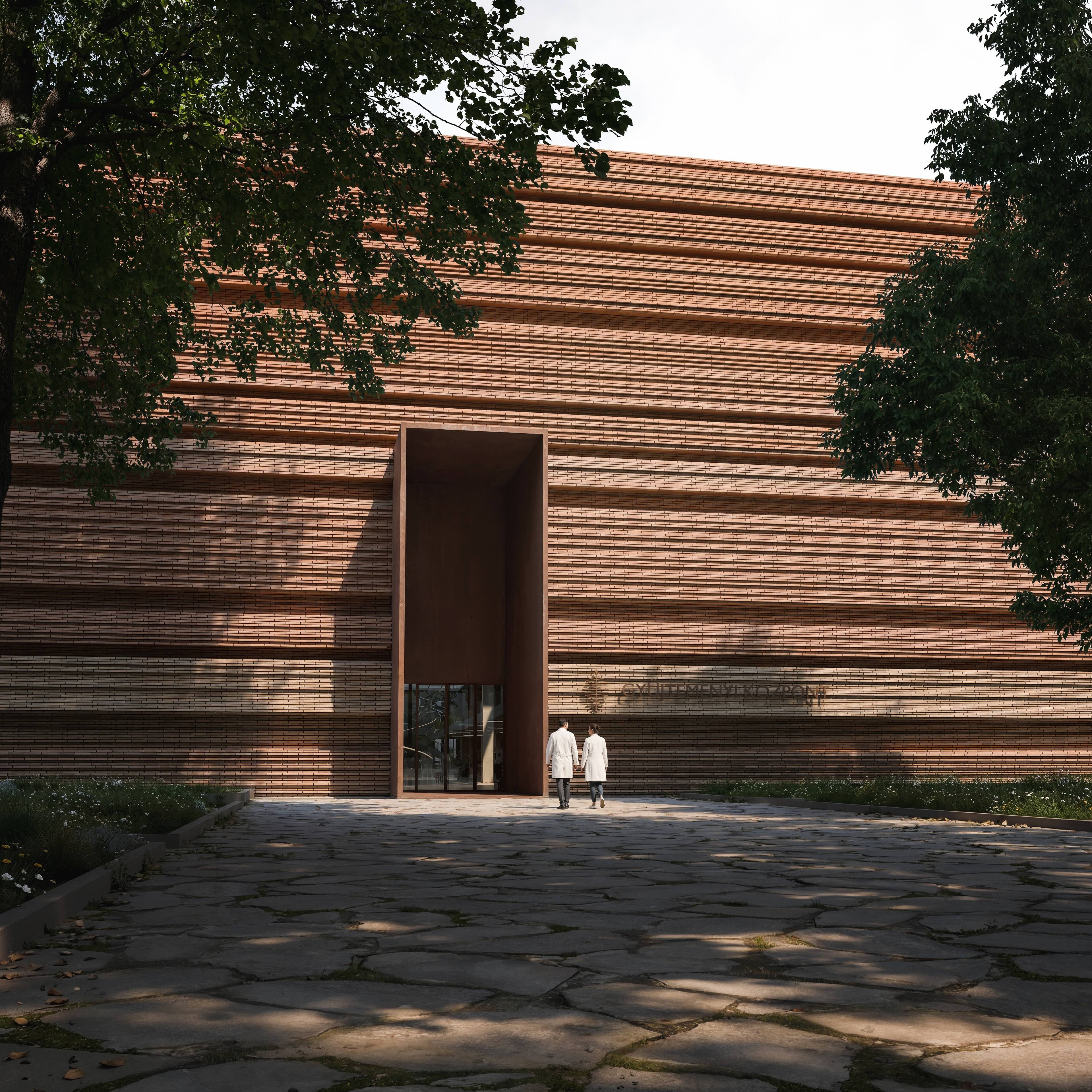 Sordo Madaleno wins competition for Hungarian museum archive with stratified brick facade