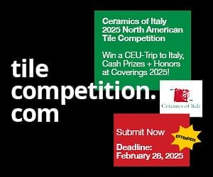 DEADLINE EXTENDED: Ceramics of Italy 2025 Tile Competition