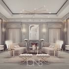 Lounge Room Design in Refined Transitional Style