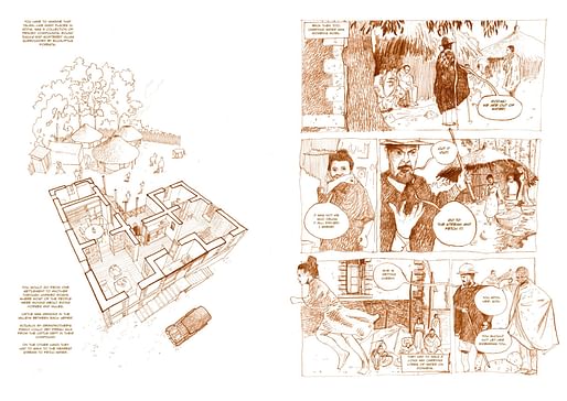 Extract of graphic novel from hand-drawn category winner: 'Reconfiguring Addis Ababa's Narratives' by Antonio Paoletti 