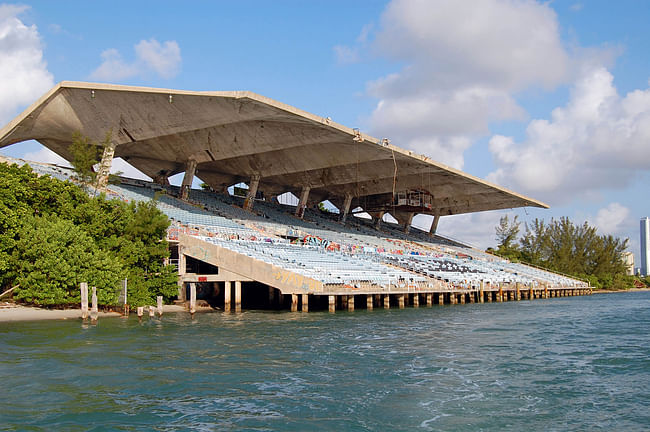Miami Marine Stadium - Side view of Stadium. Credit: Rick Bravo