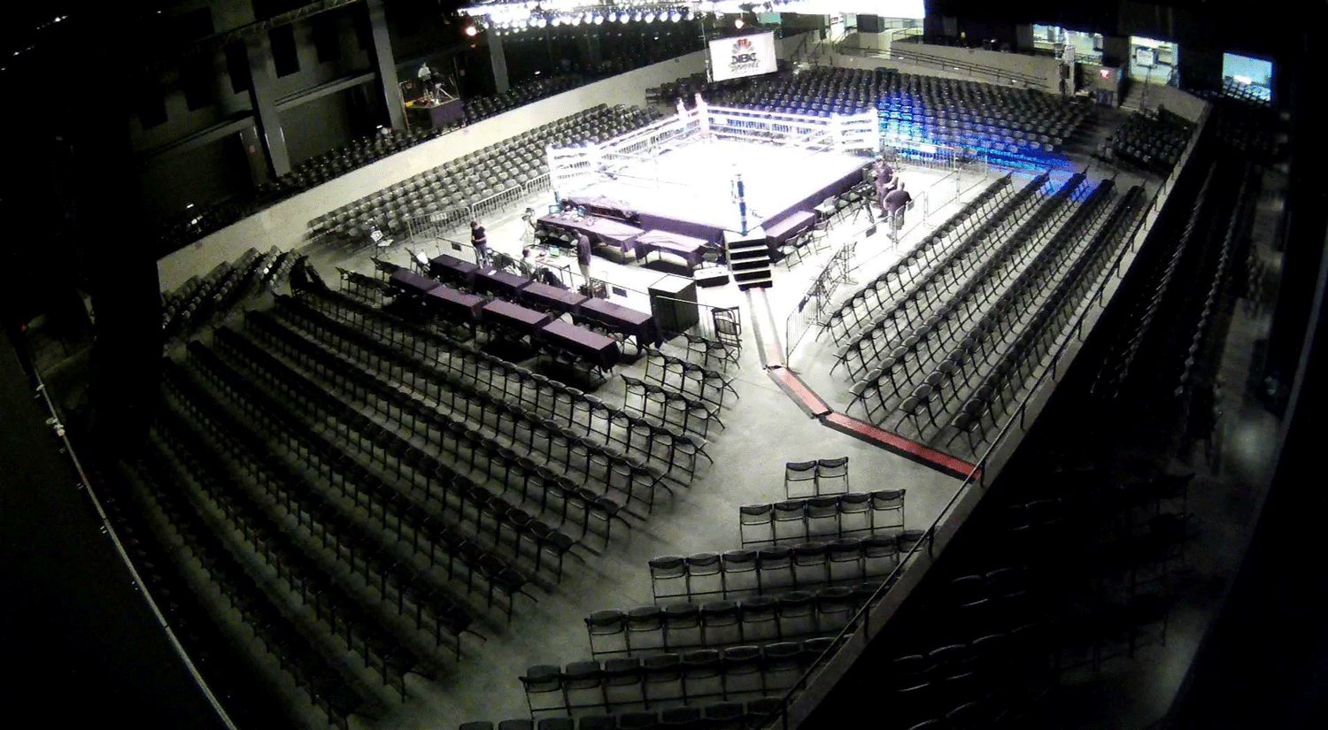 Boxing seating: Copyright Sands Event Center